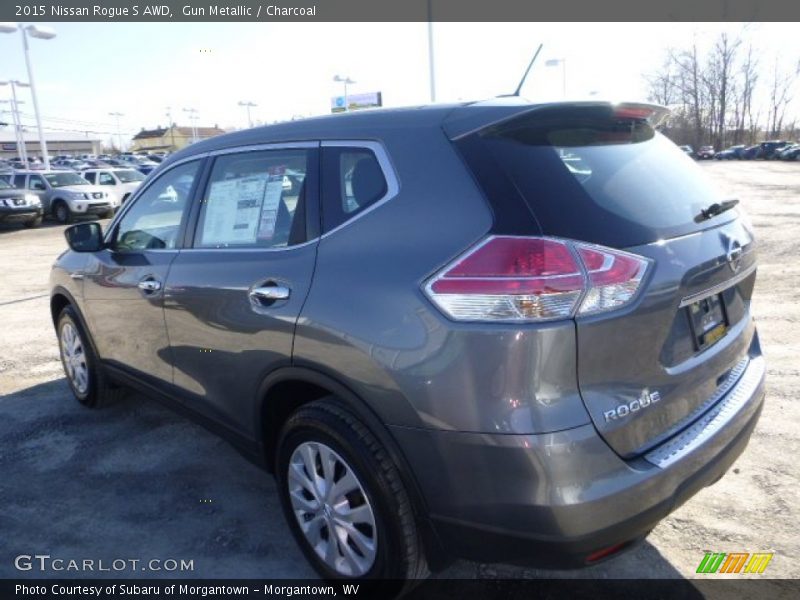 Gun Metallic / Charcoal 2015 Nissan Rogue S AWD