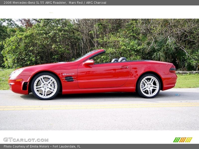 Mars Red / AMG Charcoal 2006 Mercedes-Benz SL 55 AMG Roadster