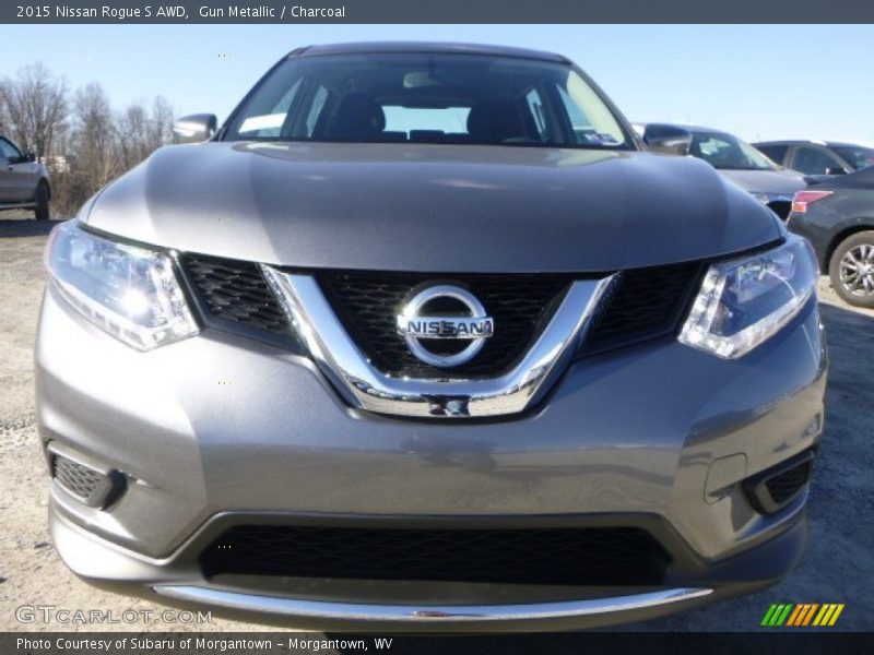 Gun Metallic / Charcoal 2015 Nissan Rogue S AWD
