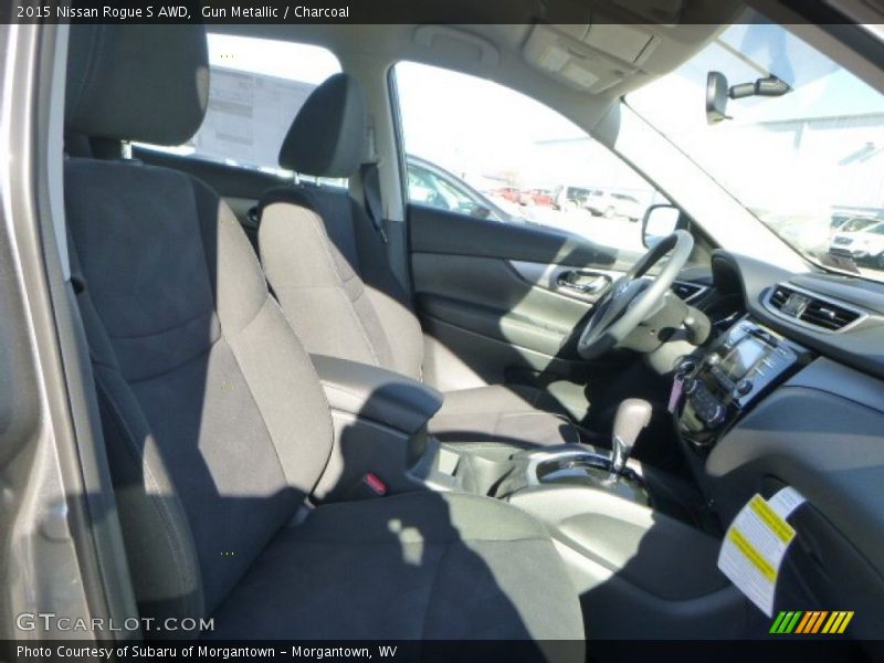 Gun Metallic / Charcoal 2015 Nissan Rogue S AWD