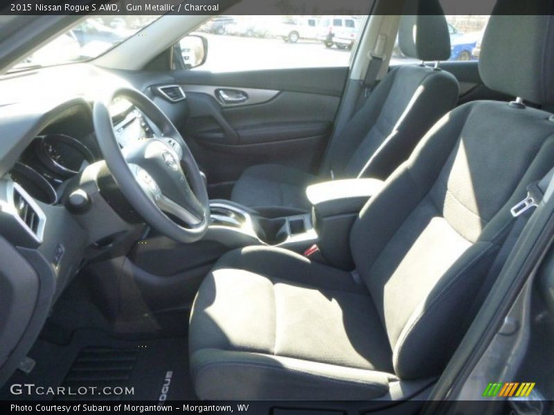 Gun Metallic / Charcoal 2015 Nissan Rogue S AWD
