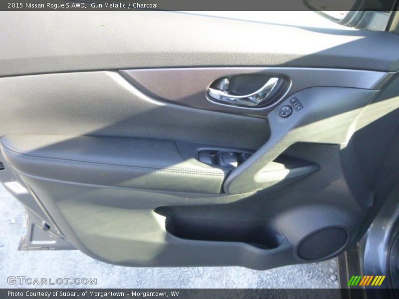 Gun Metallic / Charcoal 2015 Nissan Rogue S AWD