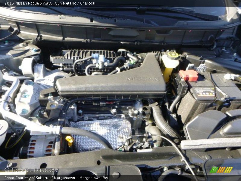 Gun Metallic / Charcoal 2015 Nissan Rogue S AWD