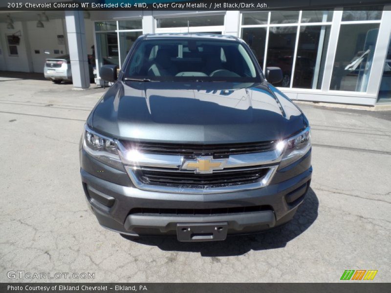 Cyber Gray Metallic / Jet Black/Dark Ash 2015 Chevrolet Colorado WT Extended Cab 4WD