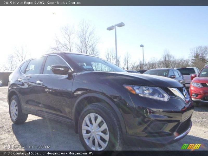 Super Black / Charcoal 2015 Nissan Rogue S AWD