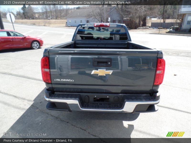 Cyber Gray Metallic / Jet Black/Dark Ash 2015 Chevrolet Colorado WT Extended Cab 4WD