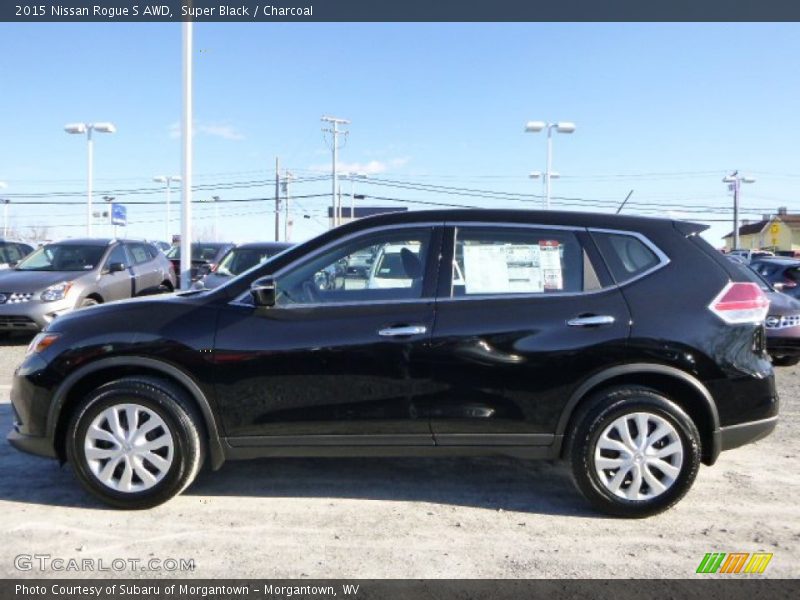 Super Black / Charcoal 2015 Nissan Rogue S AWD