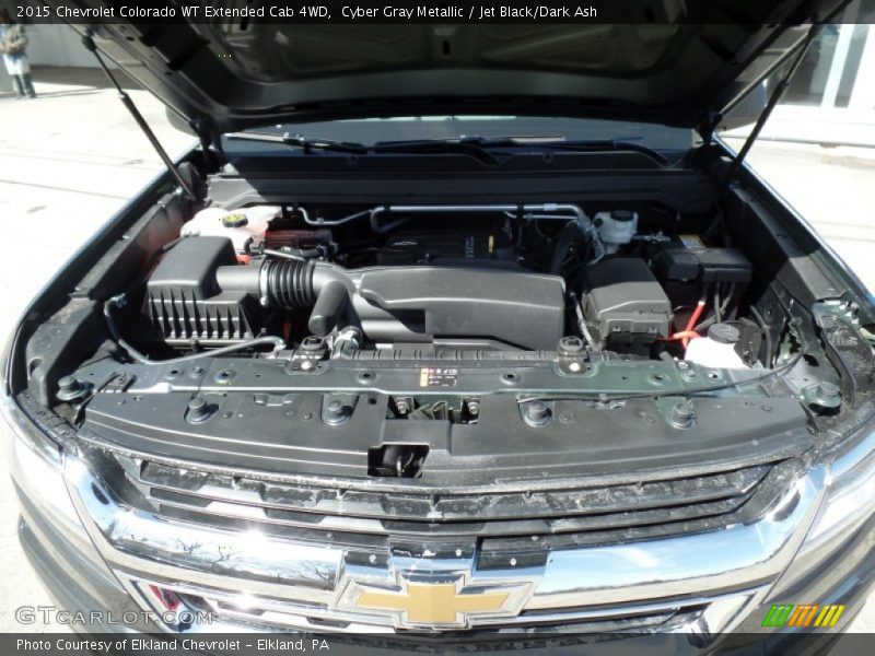 Cyber Gray Metallic / Jet Black/Dark Ash 2015 Chevrolet Colorado WT Extended Cab 4WD