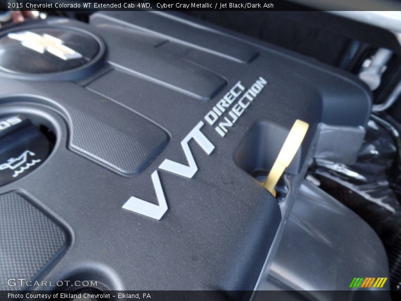 Cyber Gray Metallic / Jet Black/Dark Ash 2015 Chevrolet Colorado WT Extended Cab 4WD