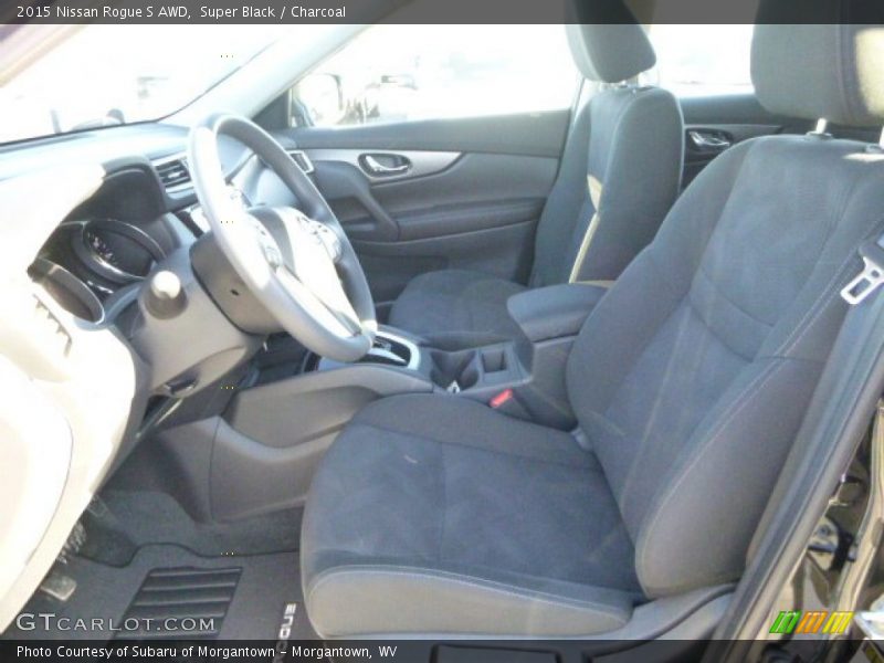 Super Black / Charcoal 2015 Nissan Rogue S AWD