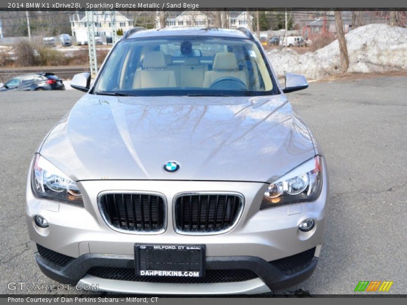 Sparkling Bronze Metallic / Sand Beige 2014 BMW X1 xDrive28i