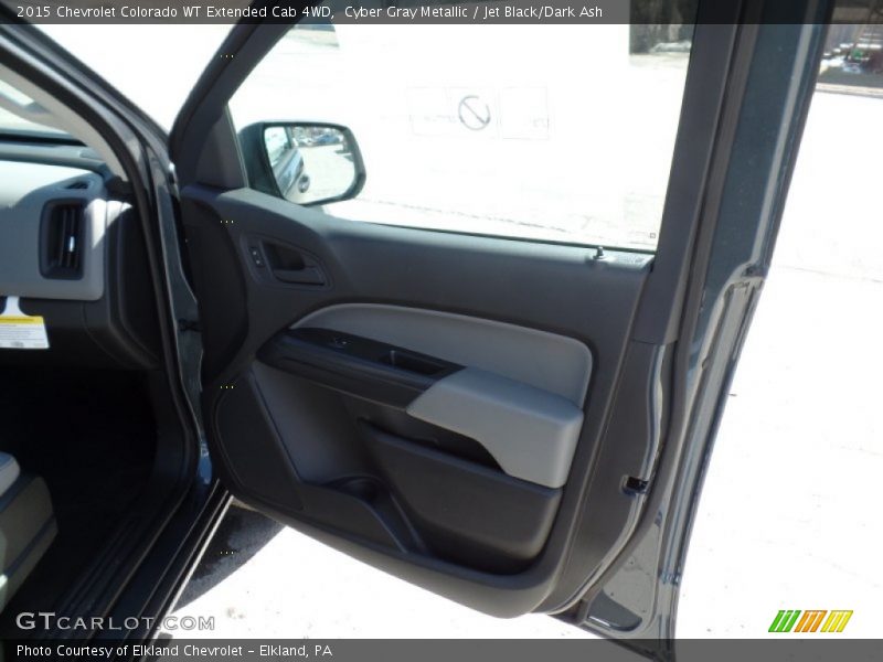 Cyber Gray Metallic / Jet Black/Dark Ash 2015 Chevrolet Colorado WT Extended Cab 4WD