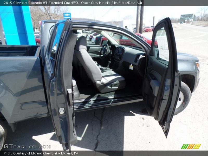 Cyber Gray Metallic / Jet Black/Dark Ash 2015 Chevrolet Colorado WT Extended Cab 4WD
