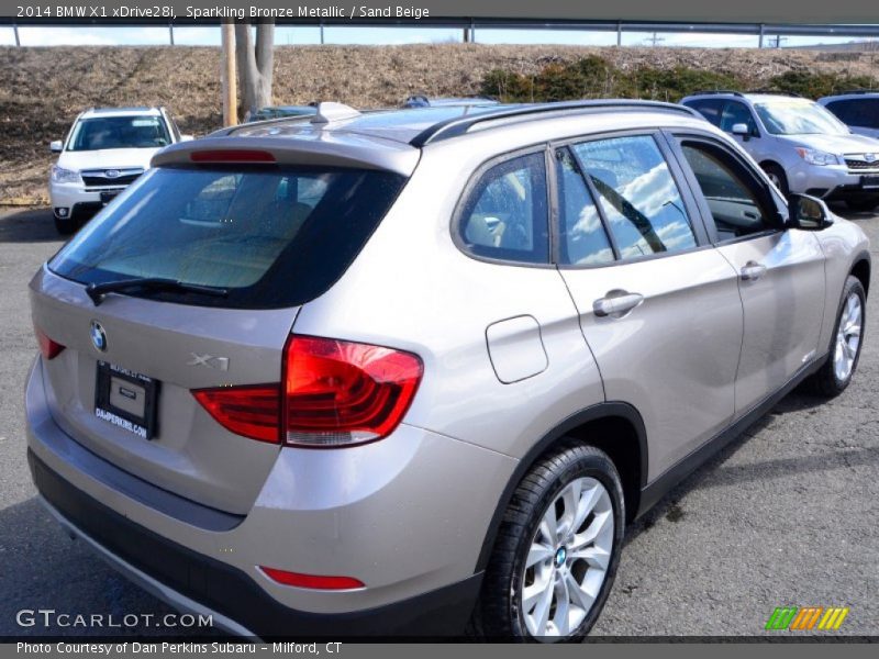 Sparkling Bronze Metallic / Sand Beige 2014 BMW X1 xDrive28i