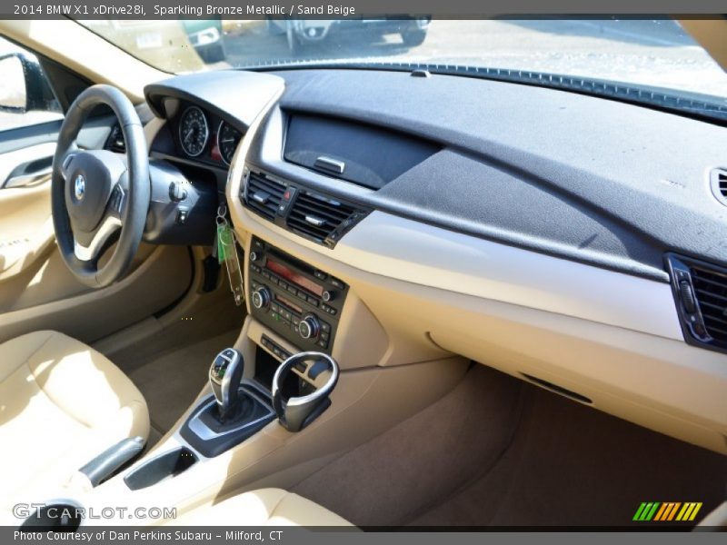 Sparkling Bronze Metallic / Sand Beige 2014 BMW X1 xDrive28i