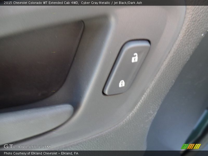 Cyber Gray Metallic / Jet Black/Dark Ash 2015 Chevrolet Colorado WT Extended Cab 4WD