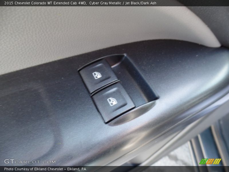 Cyber Gray Metallic / Jet Black/Dark Ash 2015 Chevrolet Colorado WT Extended Cab 4WD