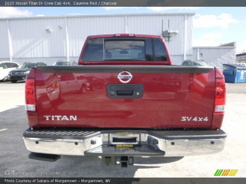 Cayenne Red / Charcoal 2015 Nissan Titan SV Crew Cab 4x4