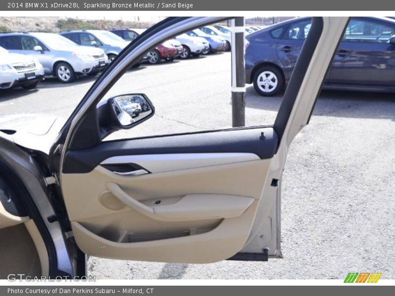 Sparkling Bronze Metallic / Sand Beige 2014 BMW X1 xDrive28i