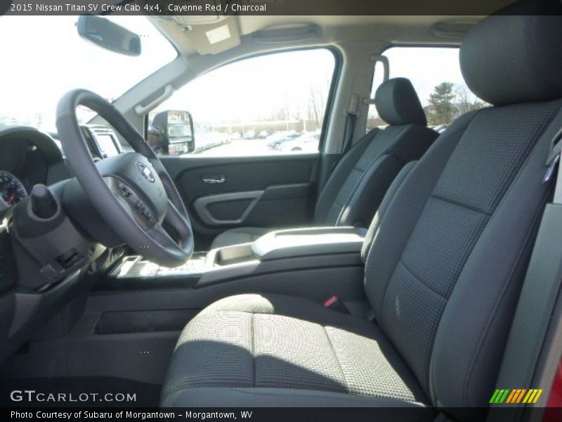 Cayenne Red / Charcoal 2015 Nissan Titan SV Crew Cab 4x4