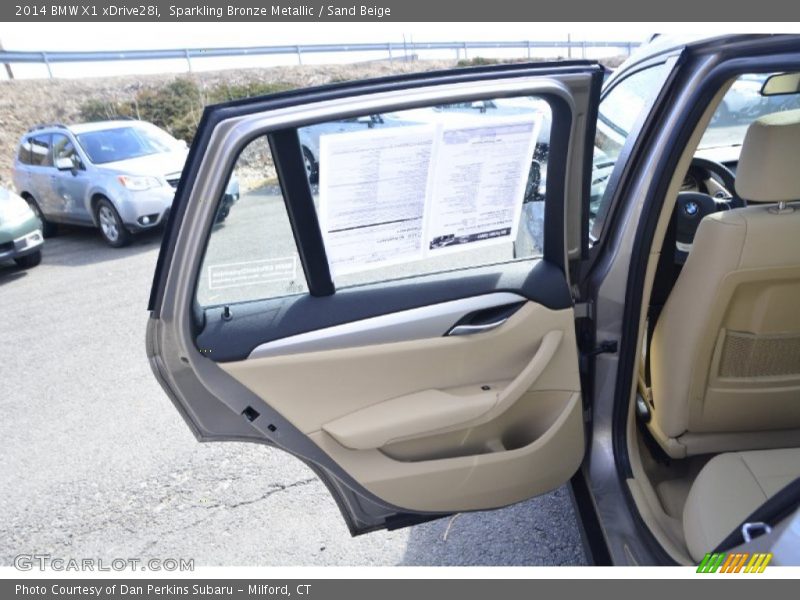 Sparkling Bronze Metallic / Sand Beige 2014 BMW X1 xDrive28i