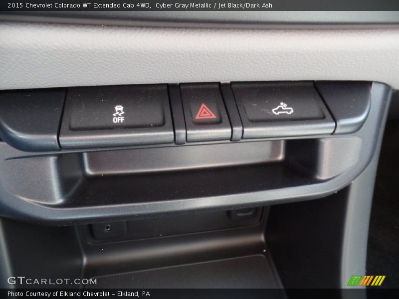 Cyber Gray Metallic / Jet Black/Dark Ash 2015 Chevrolet Colorado WT Extended Cab 4WD