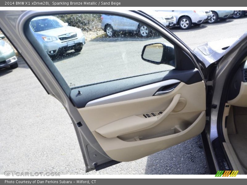 Sparkling Bronze Metallic / Sand Beige 2014 BMW X1 xDrive28i