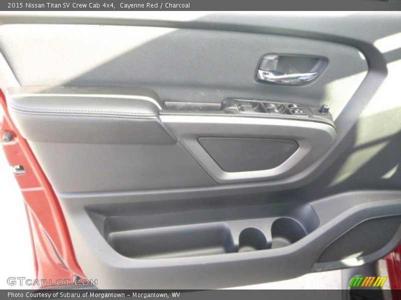 Cayenne Red / Charcoal 2015 Nissan Titan SV Crew Cab 4x4