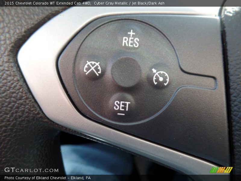 Cyber Gray Metallic / Jet Black/Dark Ash 2015 Chevrolet Colorado WT Extended Cab 4WD