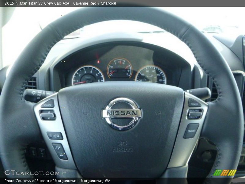 Cayenne Red / Charcoal 2015 Nissan Titan SV Crew Cab 4x4