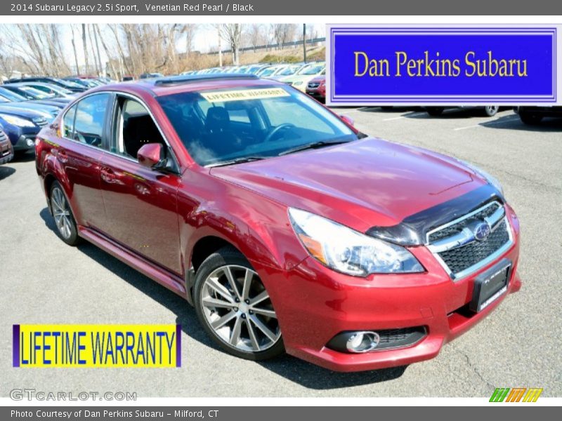 Venetian Red Pearl / Black 2014 Subaru Legacy 2.5i Sport