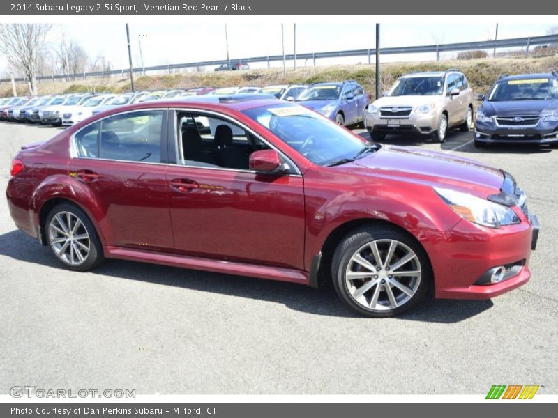 Venetian Red Pearl / Black 2014 Subaru Legacy 2.5i Sport