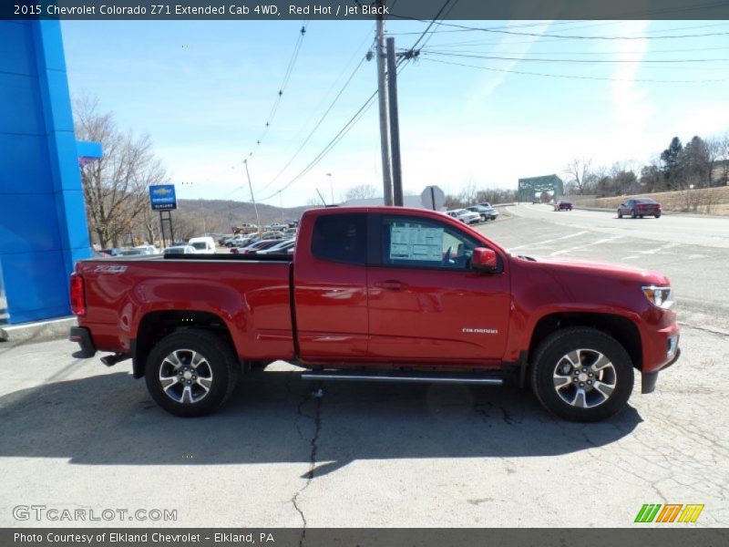 Red Hot / Jet Black 2015 Chevrolet Colorado Z71 Extended Cab 4WD