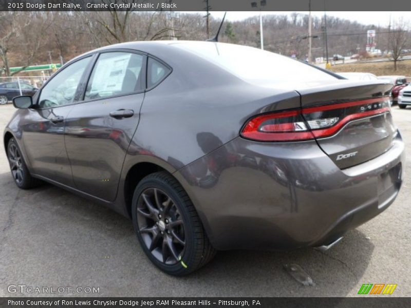 Granite Crystal Metallic / Black 2015 Dodge Dart Rallye