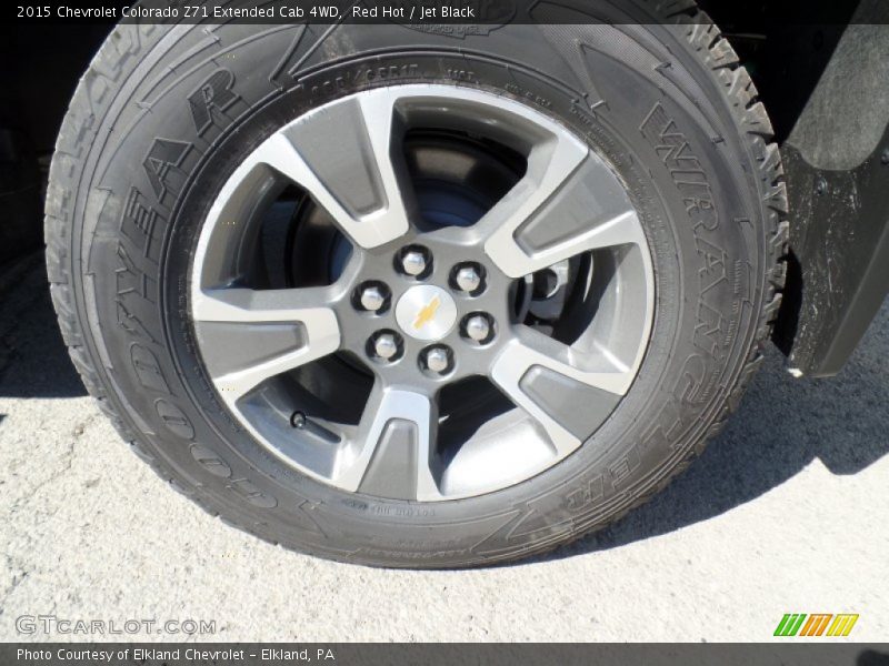 Red Hot / Jet Black 2015 Chevrolet Colorado Z71 Extended Cab 4WD