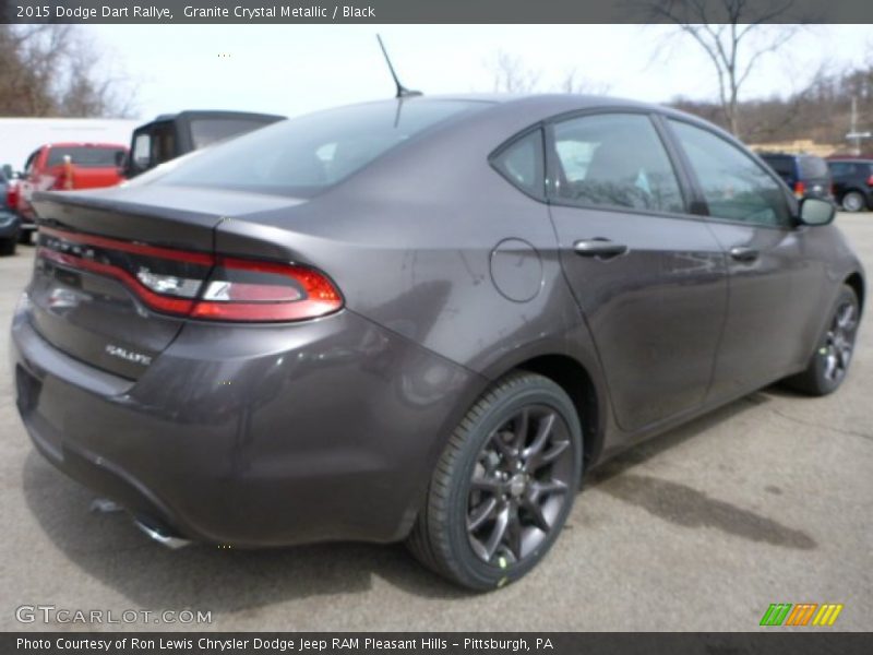 Granite Crystal Metallic / Black 2015 Dodge Dart Rallye