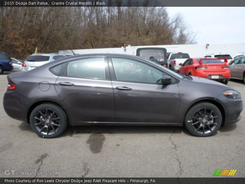 Granite Crystal Metallic / Black 2015 Dodge Dart Rallye