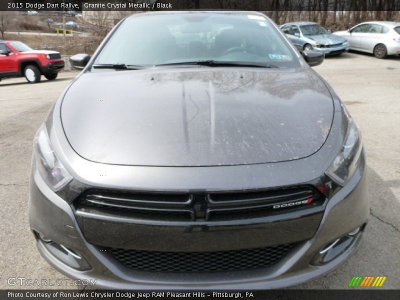 Granite Crystal Metallic / Black 2015 Dodge Dart Rallye