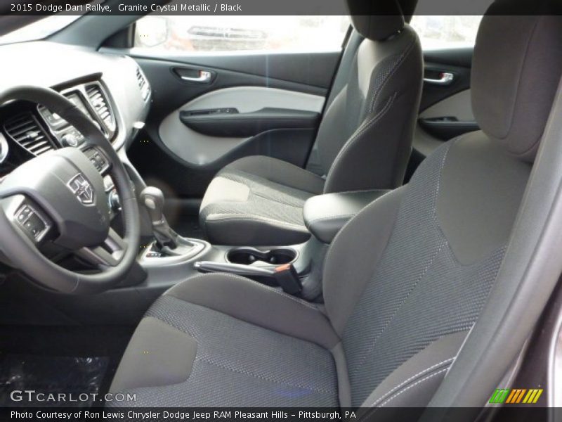 Granite Crystal Metallic / Black 2015 Dodge Dart Rallye