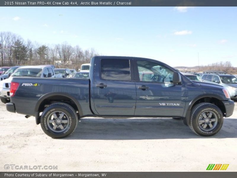  2015 Titan PRO-4X Crew Cab 4x4 Arctic Blue Metallic