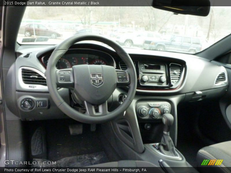 Granite Crystal Metallic / Black 2015 Dodge Dart Rallye
