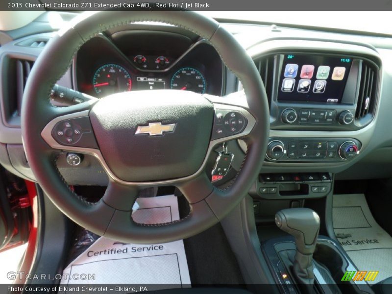 Red Hot / Jet Black 2015 Chevrolet Colorado Z71 Extended Cab 4WD