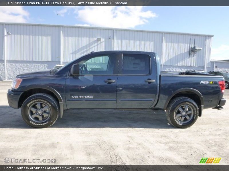 Arctic Blue Metallic / Charcoal 2015 Nissan Titan PRO-4X Crew Cab 4x4