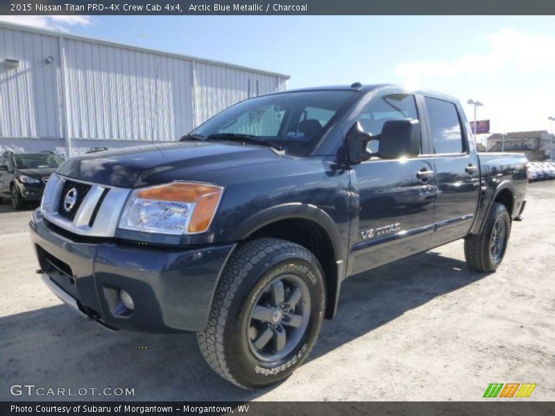 Arctic Blue Metallic / Charcoal 2015 Nissan Titan PRO-4X Crew Cab 4x4