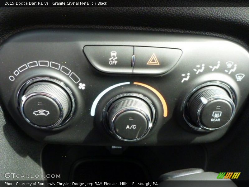 Granite Crystal Metallic / Black 2015 Dodge Dart Rallye