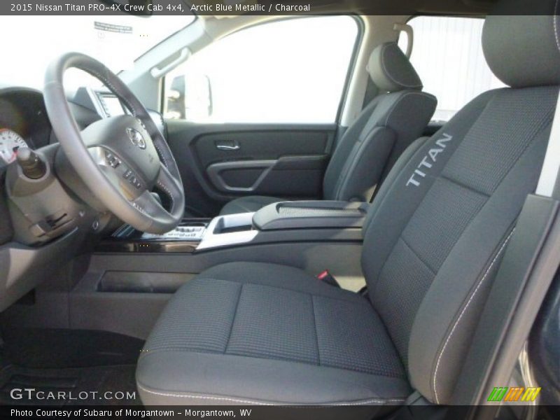  2015 Titan PRO-4X Crew Cab 4x4 Charcoal Interior