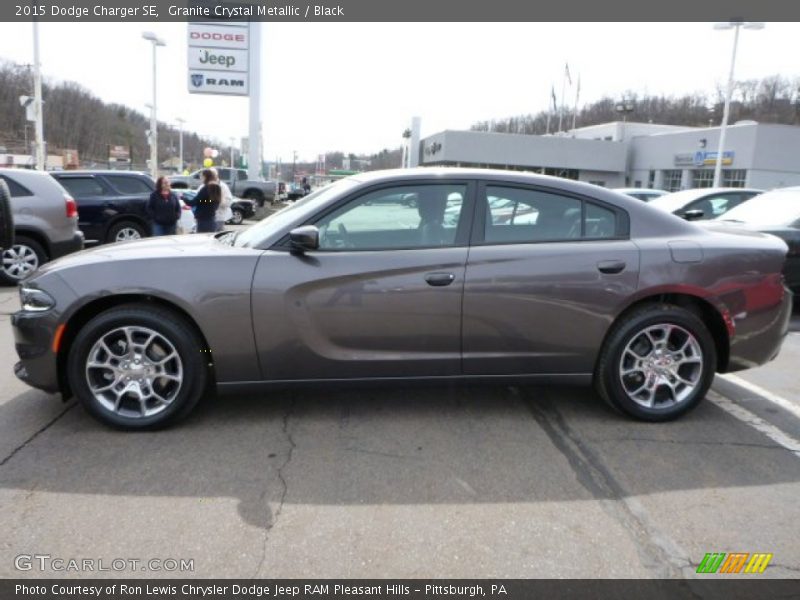 Granite Crystal Metallic / Black 2015 Dodge Charger SE