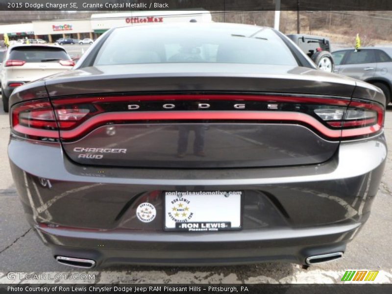 Granite Crystal Metallic / Black 2015 Dodge Charger SE