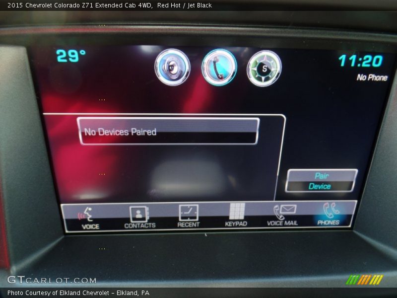 Red Hot / Jet Black 2015 Chevrolet Colorado Z71 Extended Cab 4WD