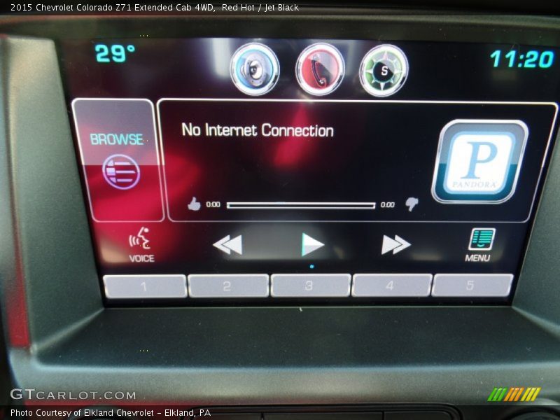 Red Hot / Jet Black 2015 Chevrolet Colorado Z71 Extended Cab 4WD